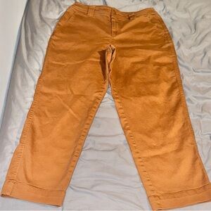 A New Day Tan Rust Orange Straight Leg Pants